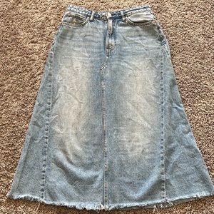 H&M Denim Midi Skirt (last season), size 6